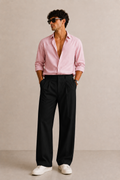 Noir Prestige Wide-Leg Trouser