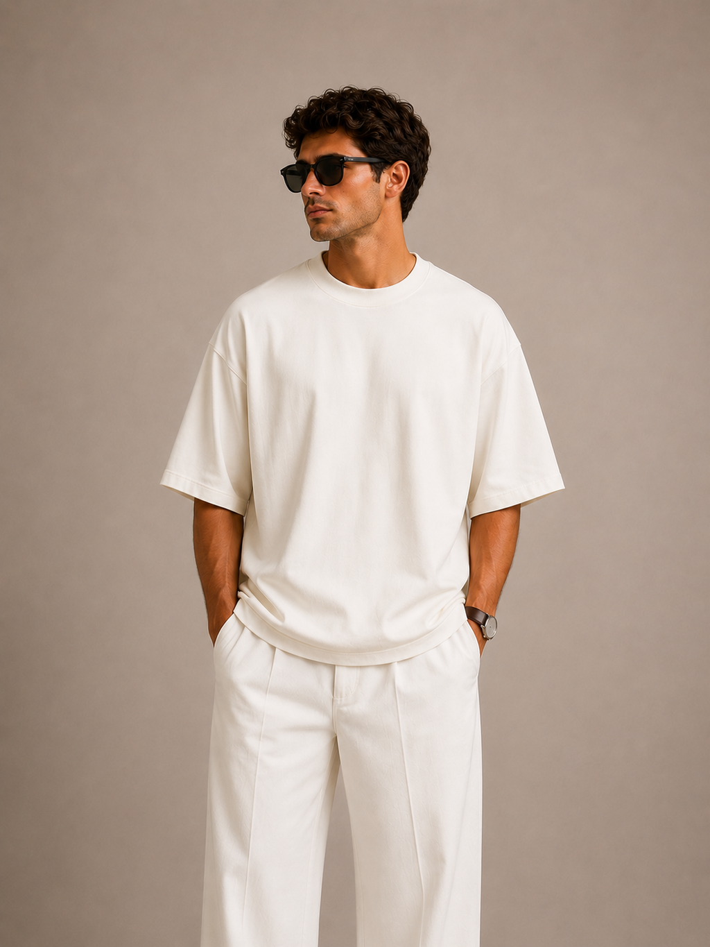 Ivory Luxe Oversized Tee