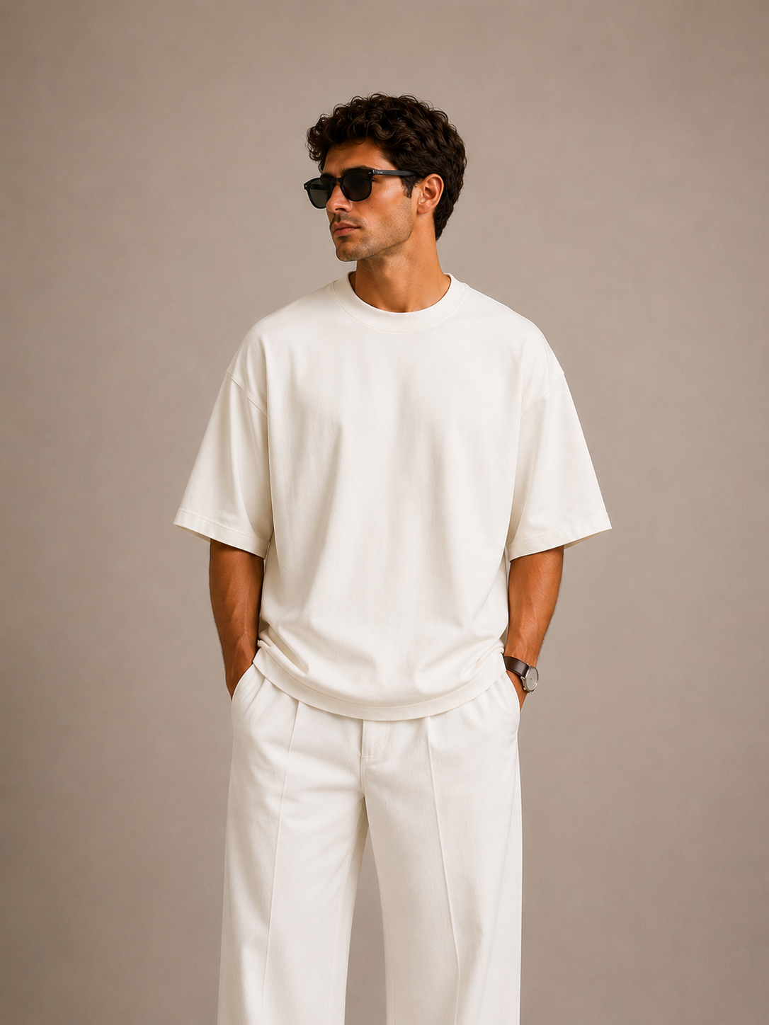 Ivory Luxe Oversized Tee