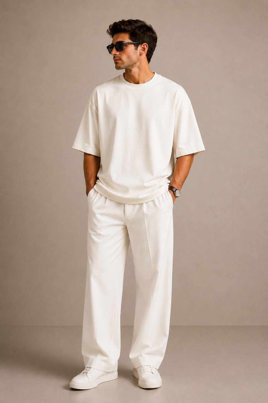 Ivory Luxe Oversized Tee