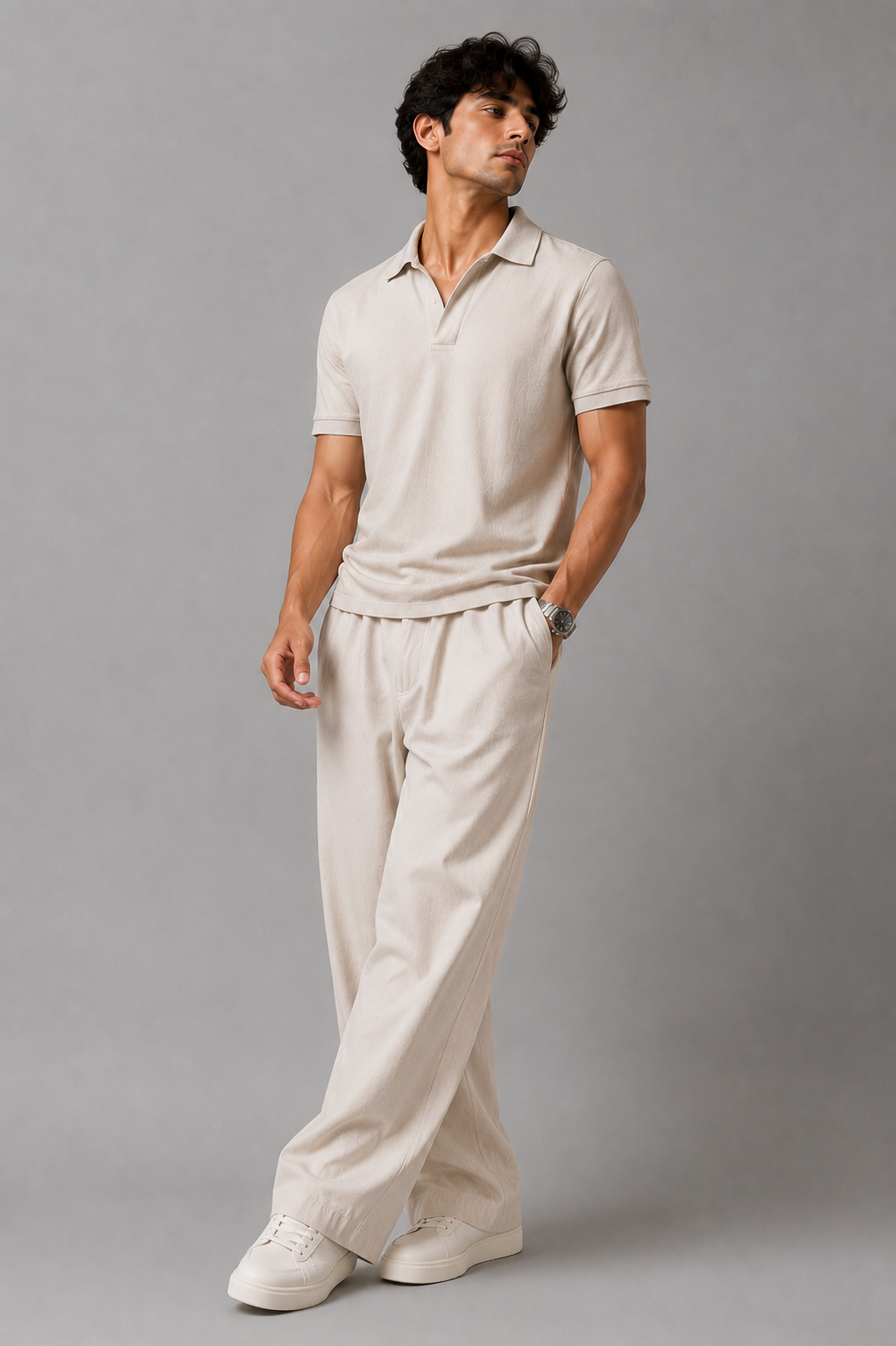 Cloud Drift™ Johnny Collar Co-Ord Set