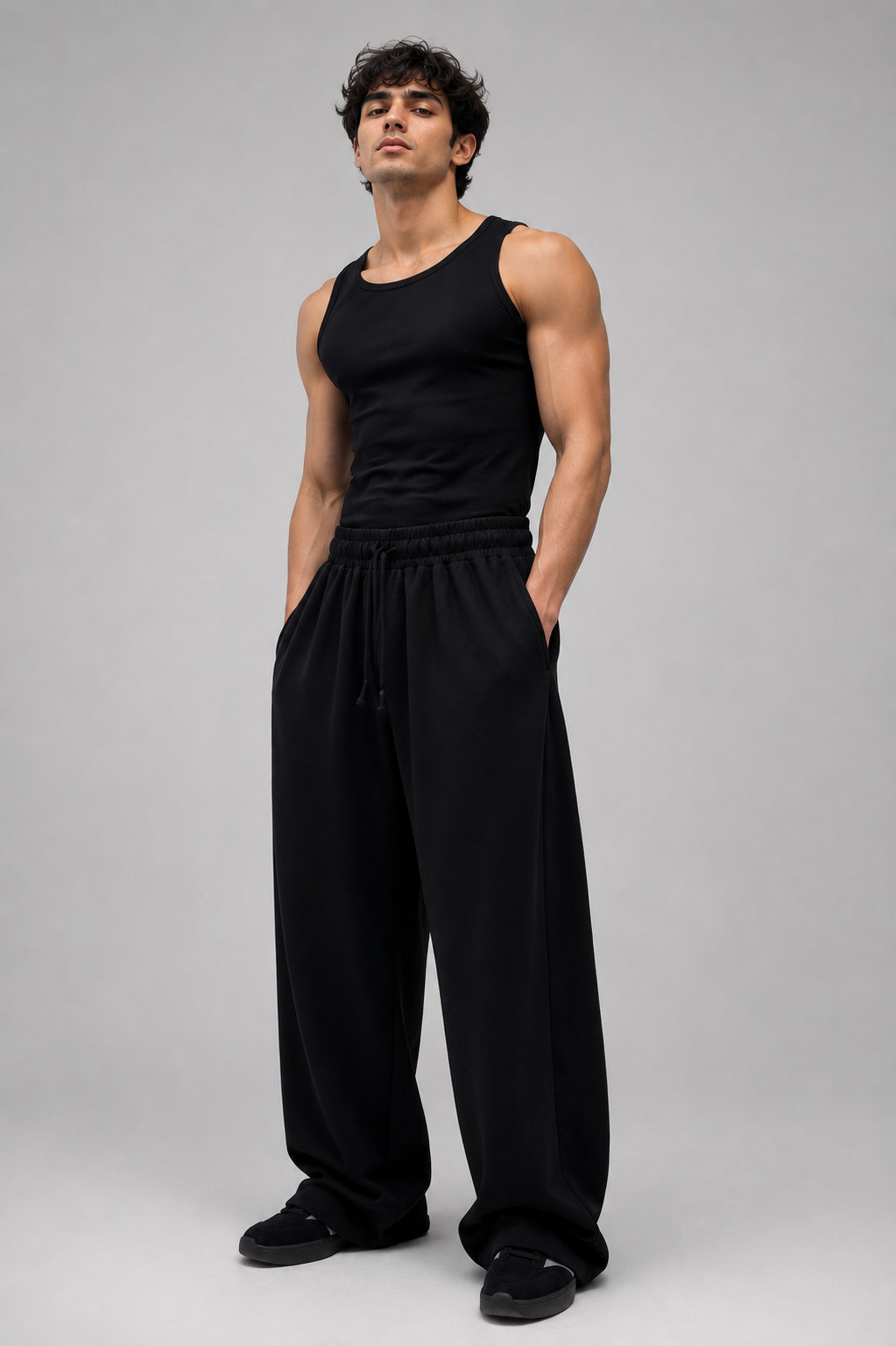 Midnight Relaxed Wide-Leg