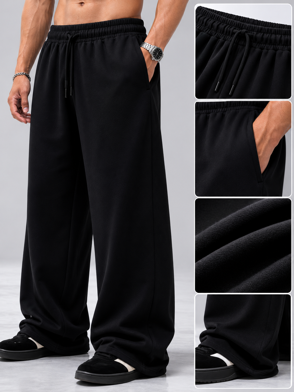 Midnight Relaxed Wide-Leg