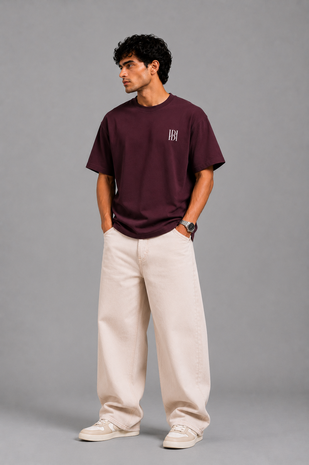 Quiet Luxury Tee – Burgundy