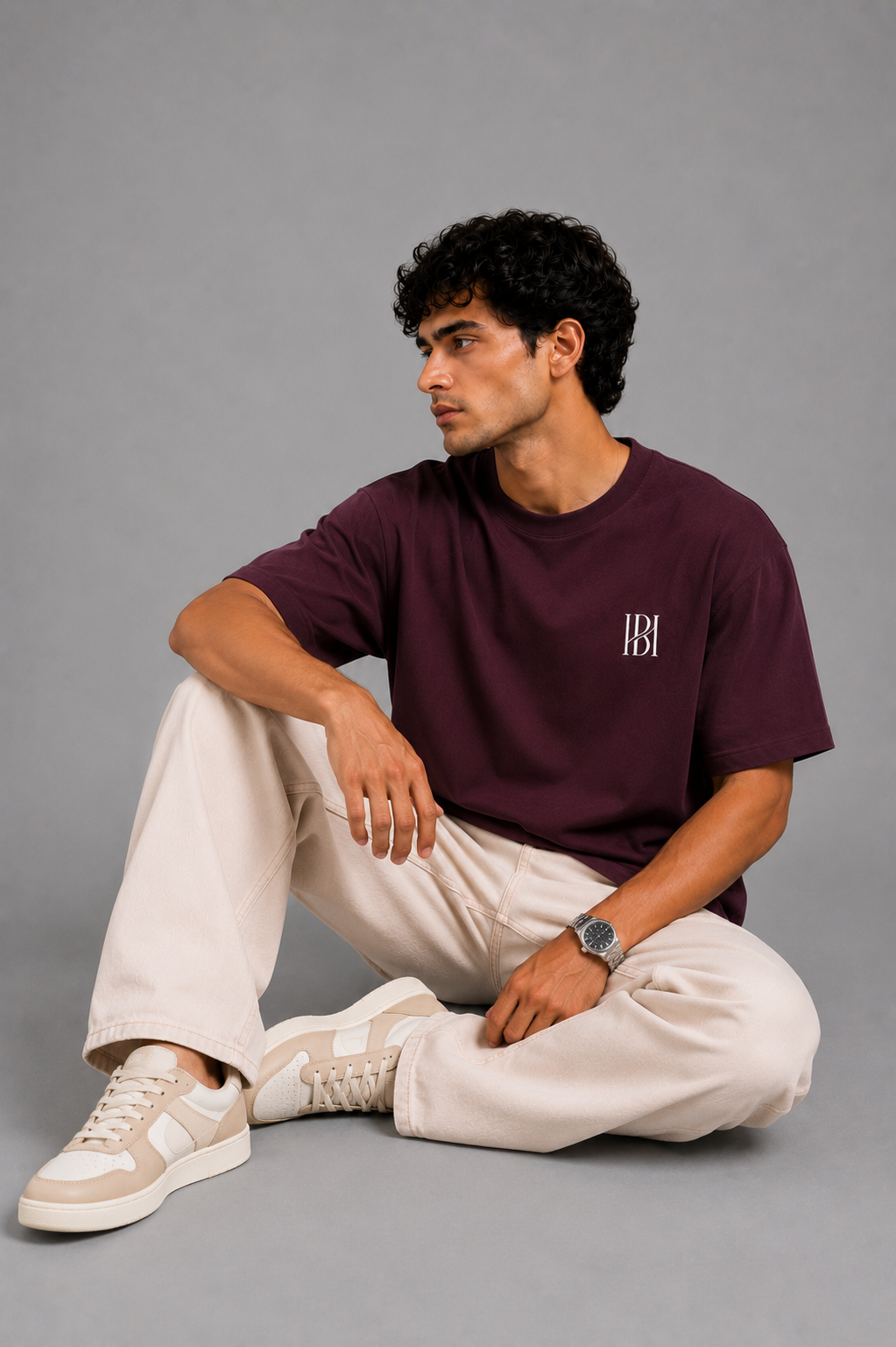 Quiet Luxury Tee – Burgundy