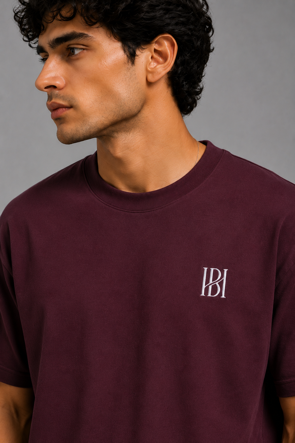 Quiet Luxury Tee – Burgundy